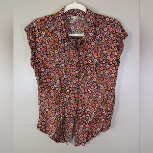 Self Esteem flowery button down size L